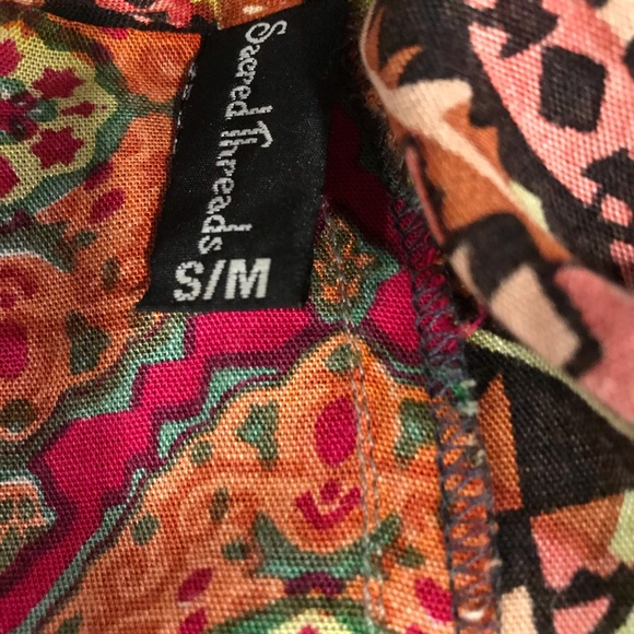 NWT.  . S/M Sacred Threads Dress/Tunic.   219371.  BL/GR - Picture 5 of 6